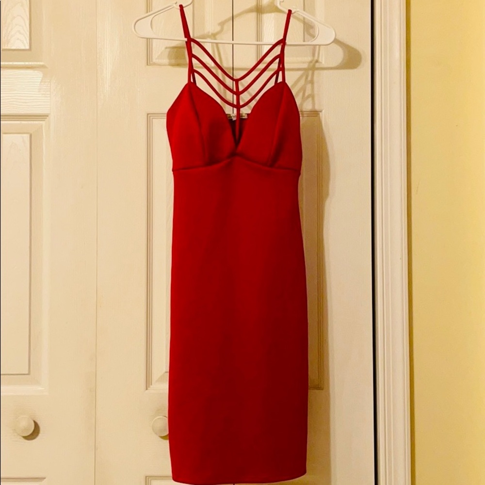 Strappy Caged Bodycon Dress